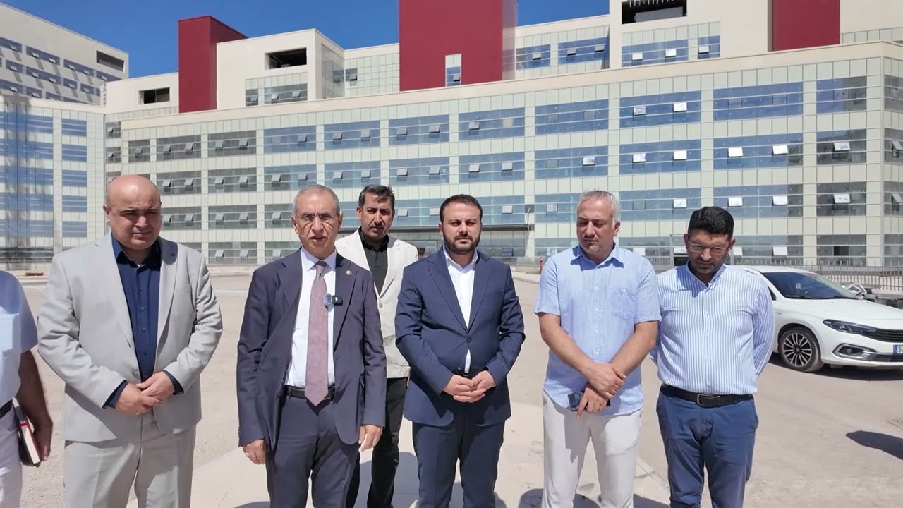 Şanlıurfa Şehir Hastanesi inşaat alanı ziyareti.