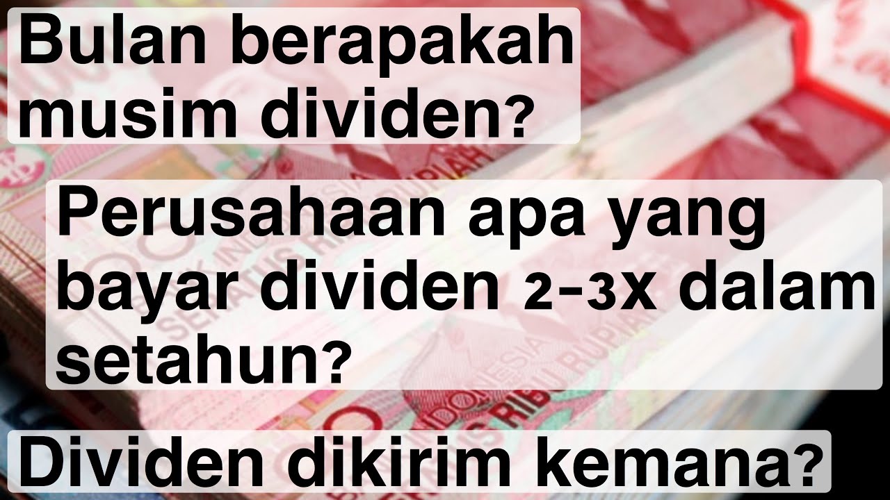 99 Hal Tentang Dividen Yang Wajib Kamu Ketahui