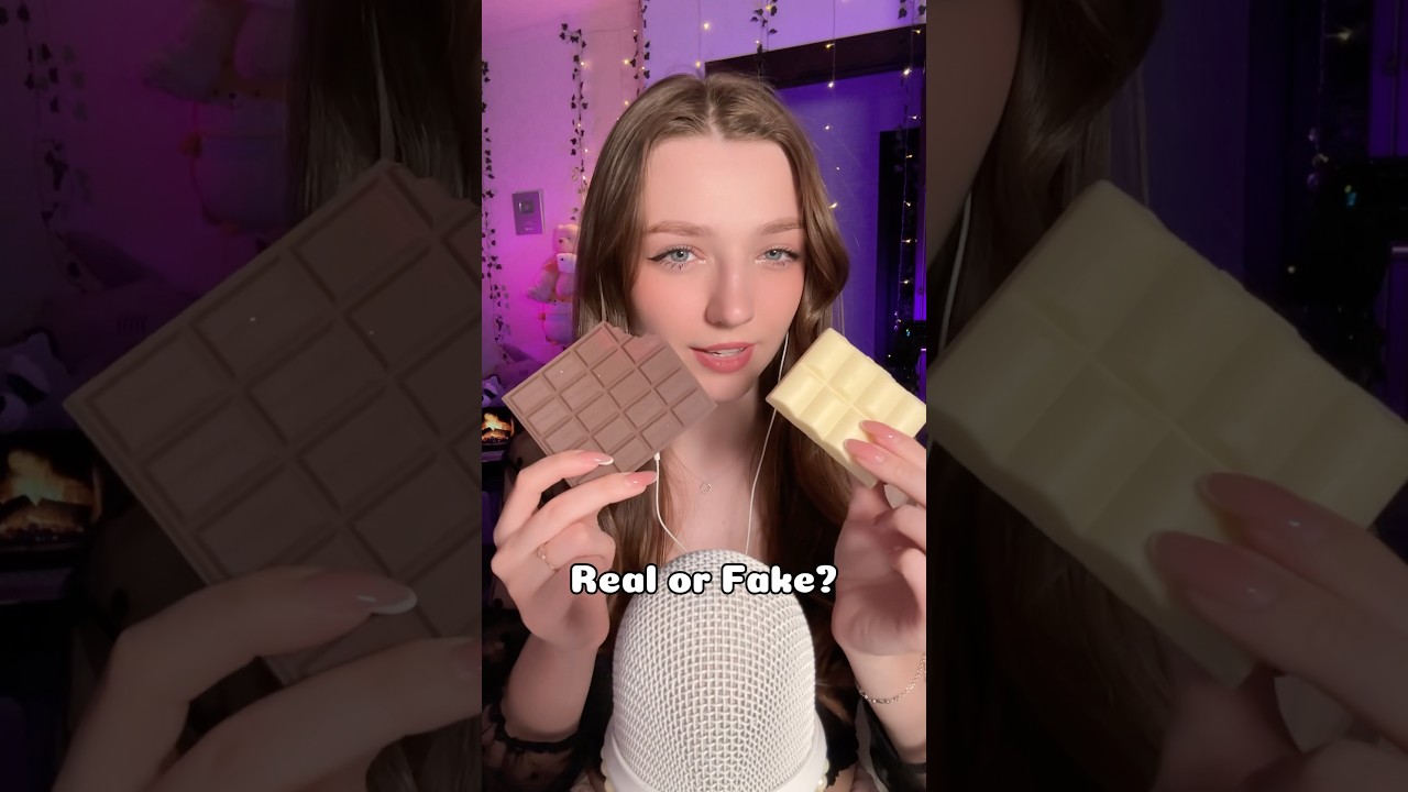 Real or fake? #asmr #asmrsounds #asmrrelax #asmrtingles #asmrwhispers #asmrsleep #relax #tingles