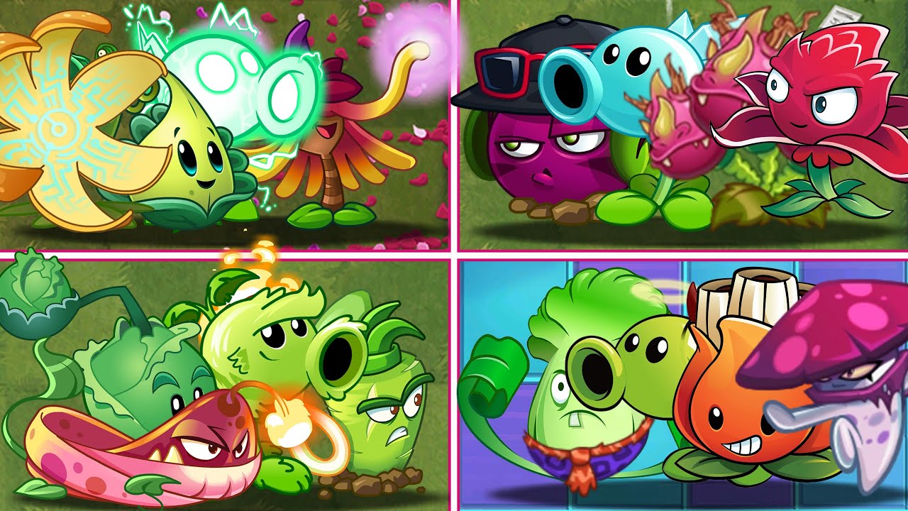 PvZ 2 - Random Team - Plant Four Team  Vs Zombie Team - Who wins ?