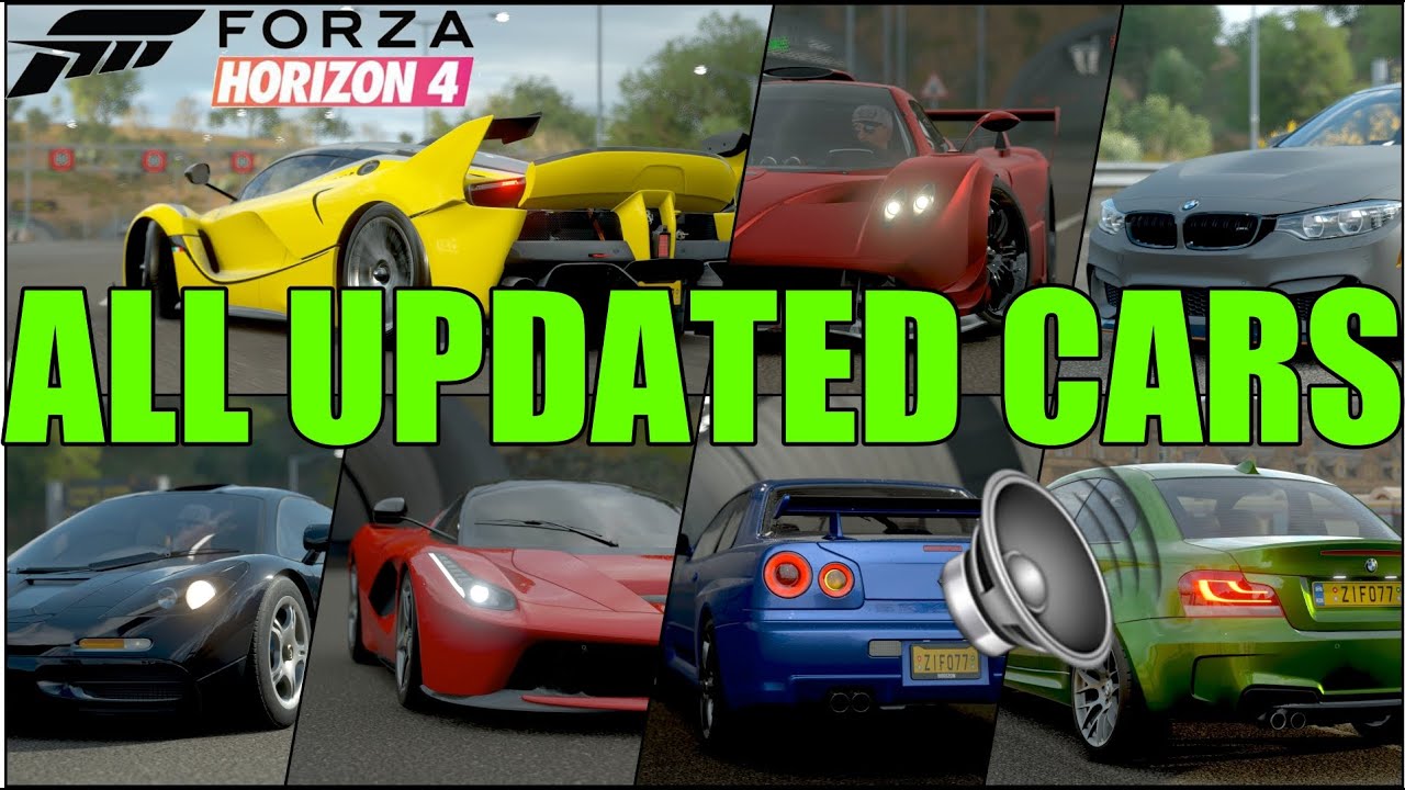 Forza Horizon 4 -ALL Updated Cars 🏎💨 (Engine Sounds 🔊) Gameplay 1080p