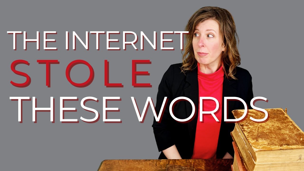 The Internet Stole These Words: Modern words from way back when. #wordnerd #wordhistory #dictionary