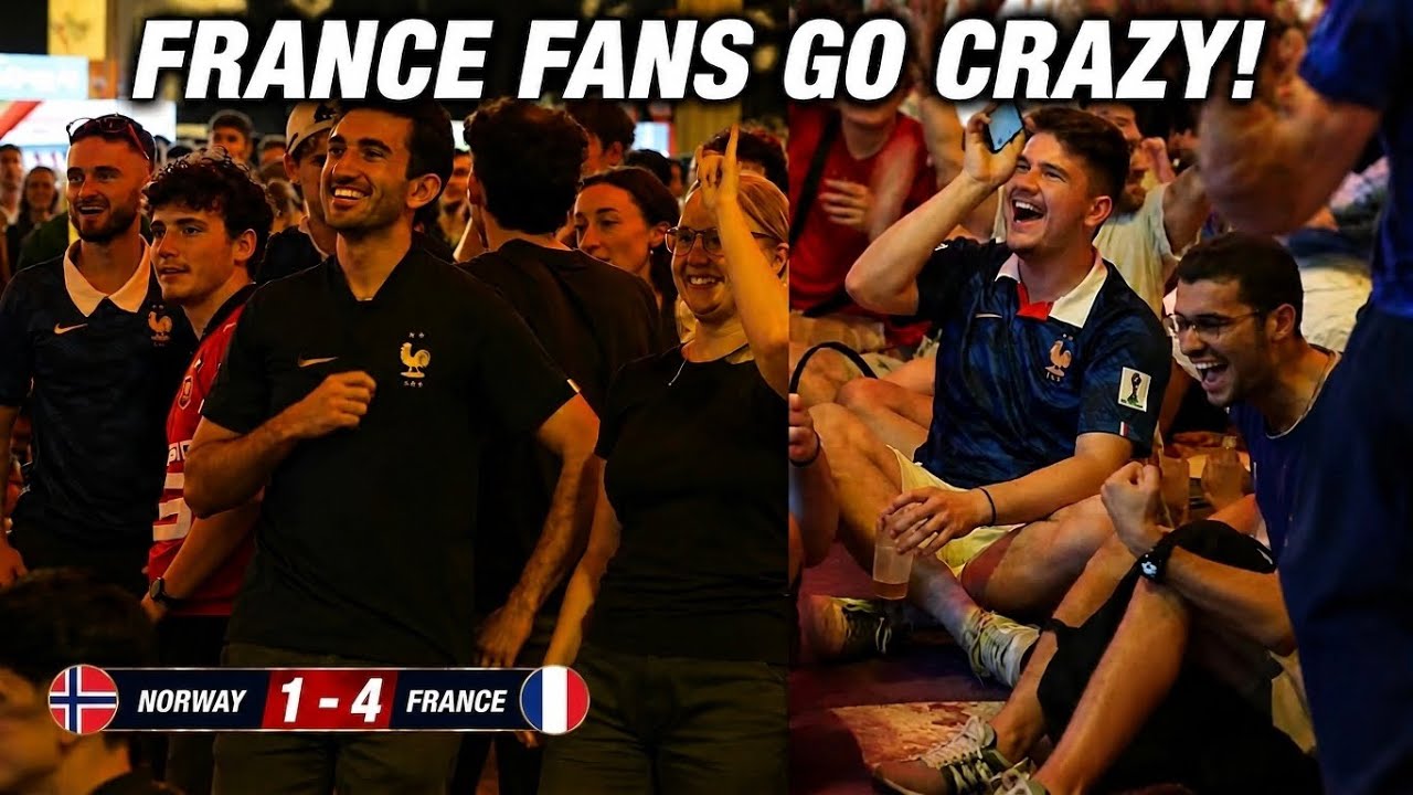 France fans erupt in celebration after a brilliant 4-1 victory over Norway | FIFA World Cup 2026!