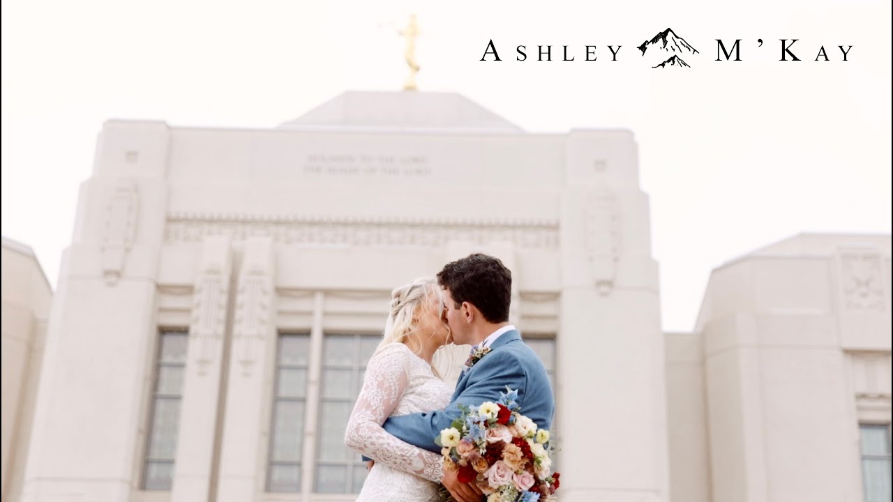 Springtime Meridian LDS Temple Wedding // Ashley + M'Kay