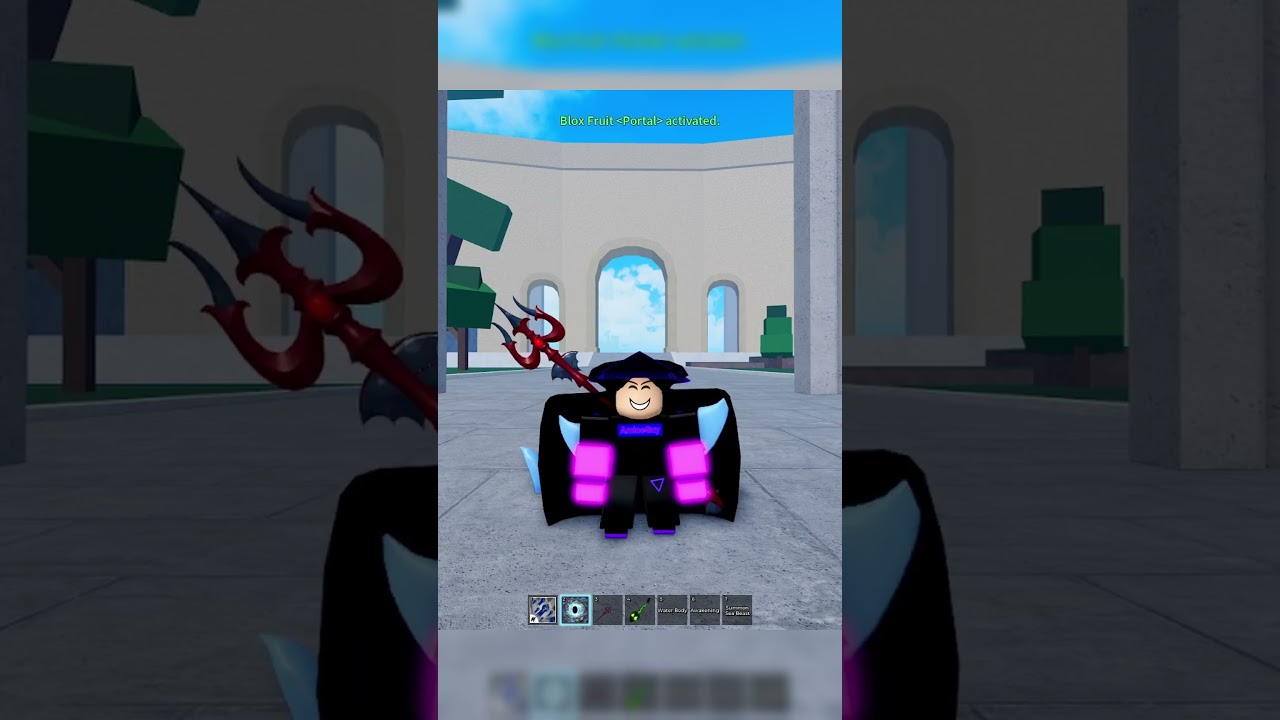 BROKEN Portal Fruit + Dragon trident + Godhuman Combo!😈 Blox fruits