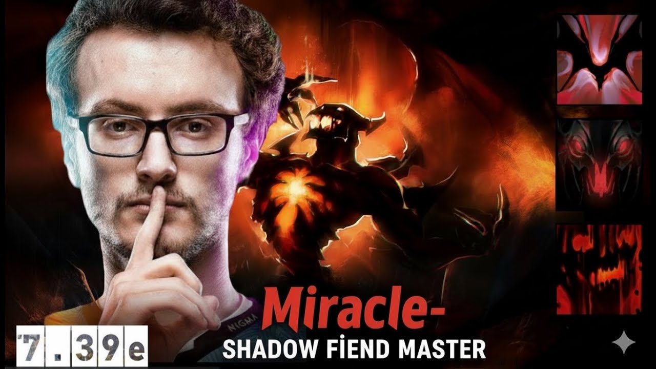 MIRACLE- SHADOW FIEND MAGICAL BUILD GODLIKE GAMEPLAY! [Dota 2 7.39e]