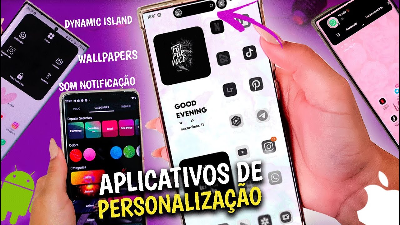 4 APLICATIVOS PARA PERSONALIZAR SEU CELULAR  *Android e Iphone