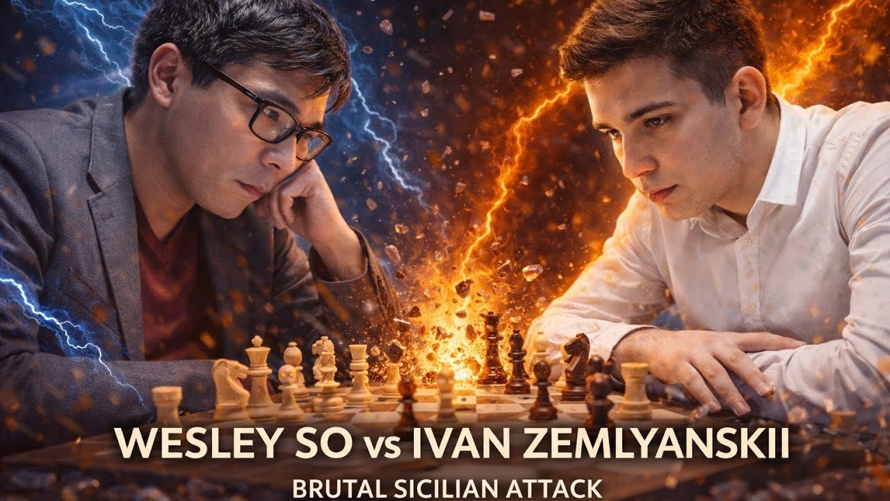 Wesley So vs Ivan Zemlyanskii ❗ Brutal Sicilian Attack ❗ World Rapid Championship 2024‼️
