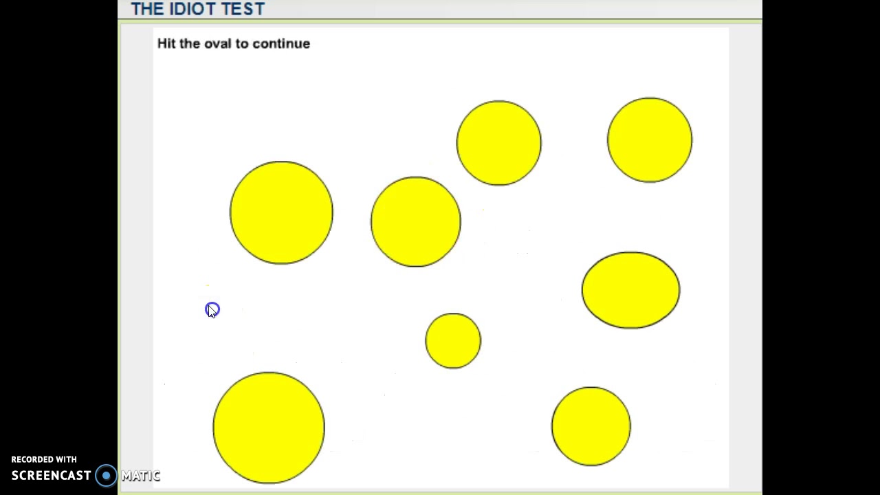 The Idiot Test Walkthrough