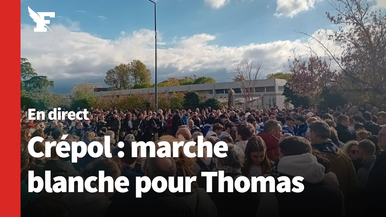 Crépol: revivez la marche blanche pour Thomas, poignardé à mort lors d’une fête de village
