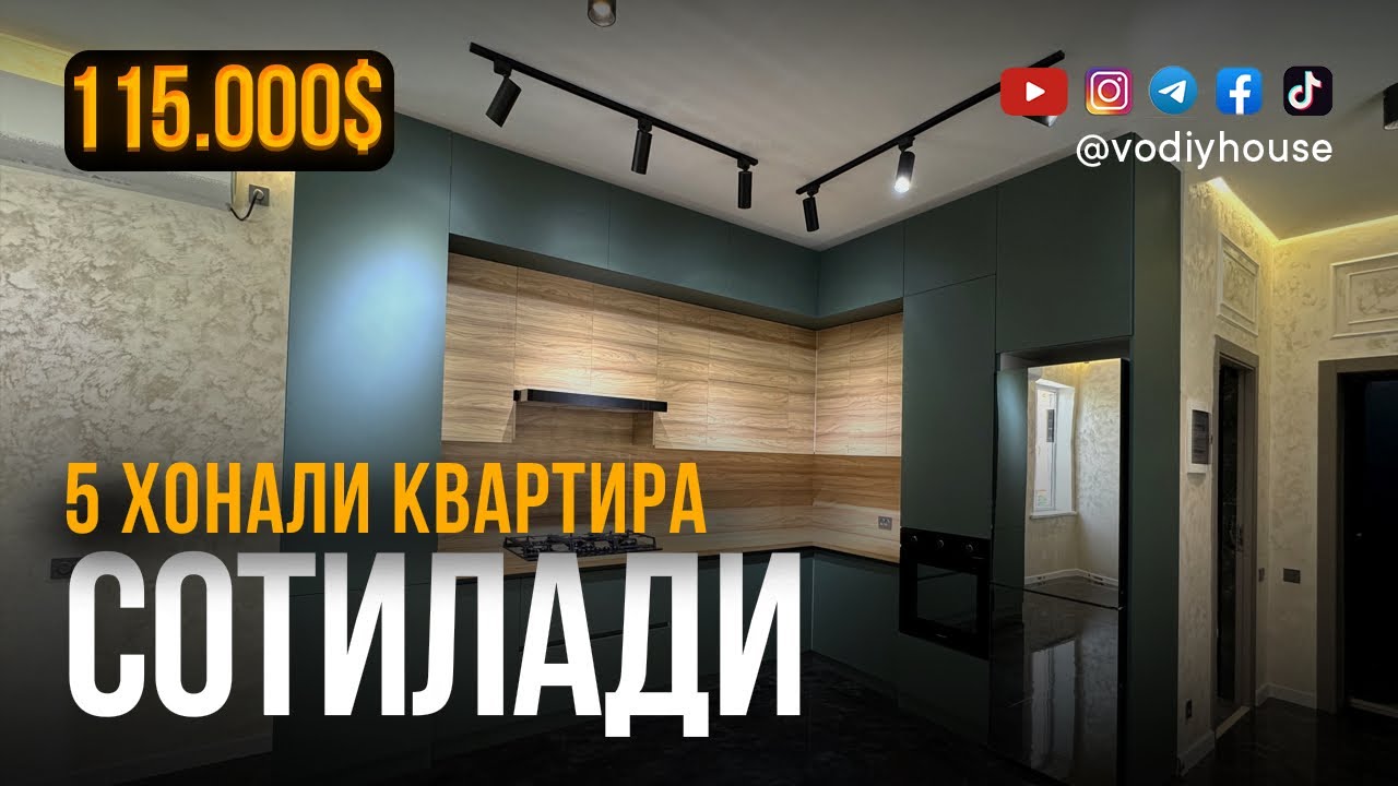 Фарғона шахар, Военный госпитал орқасида 5 хонали квартира сотилади