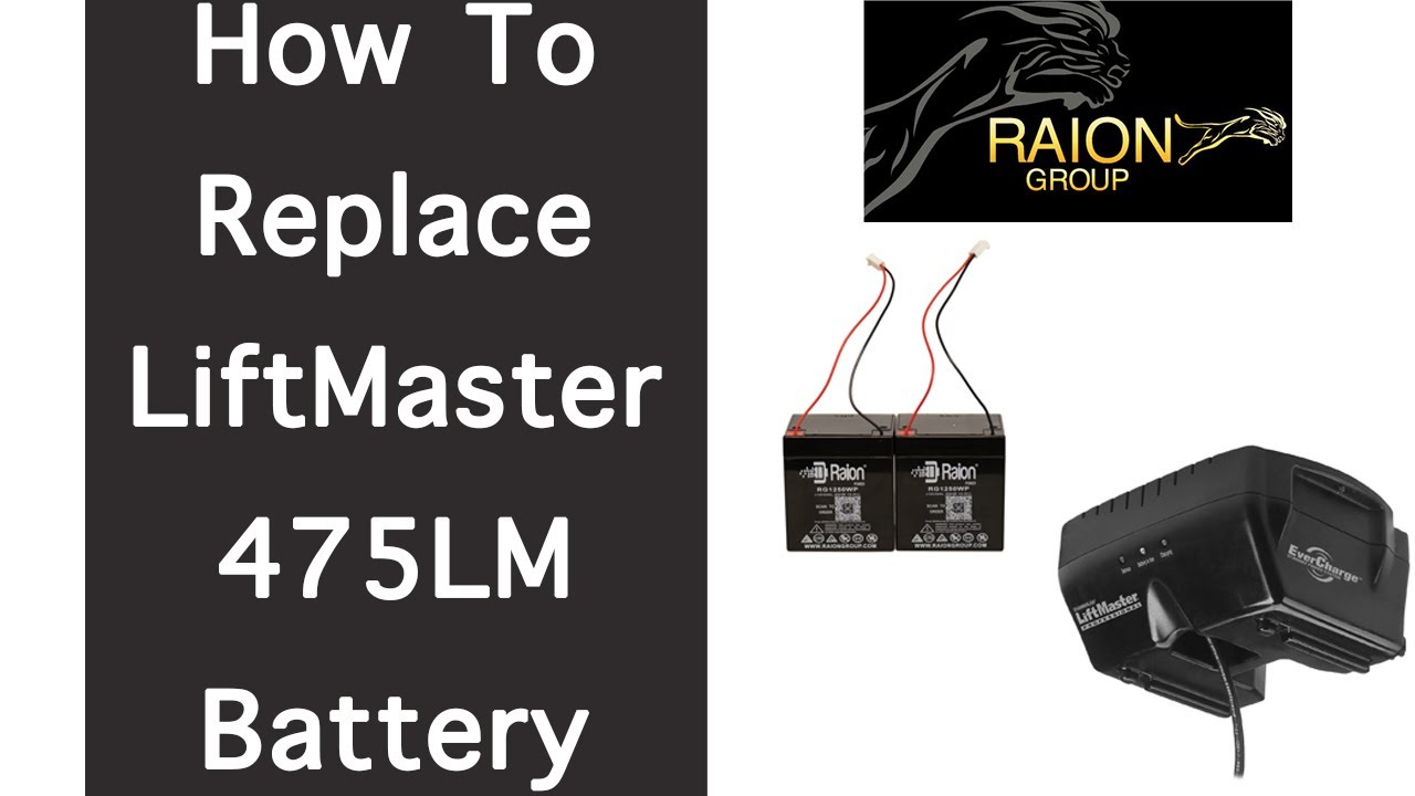 How To Replace The Batteries In A LiftMaster 475LM EverCharge Garage Door Battery Backup Unit