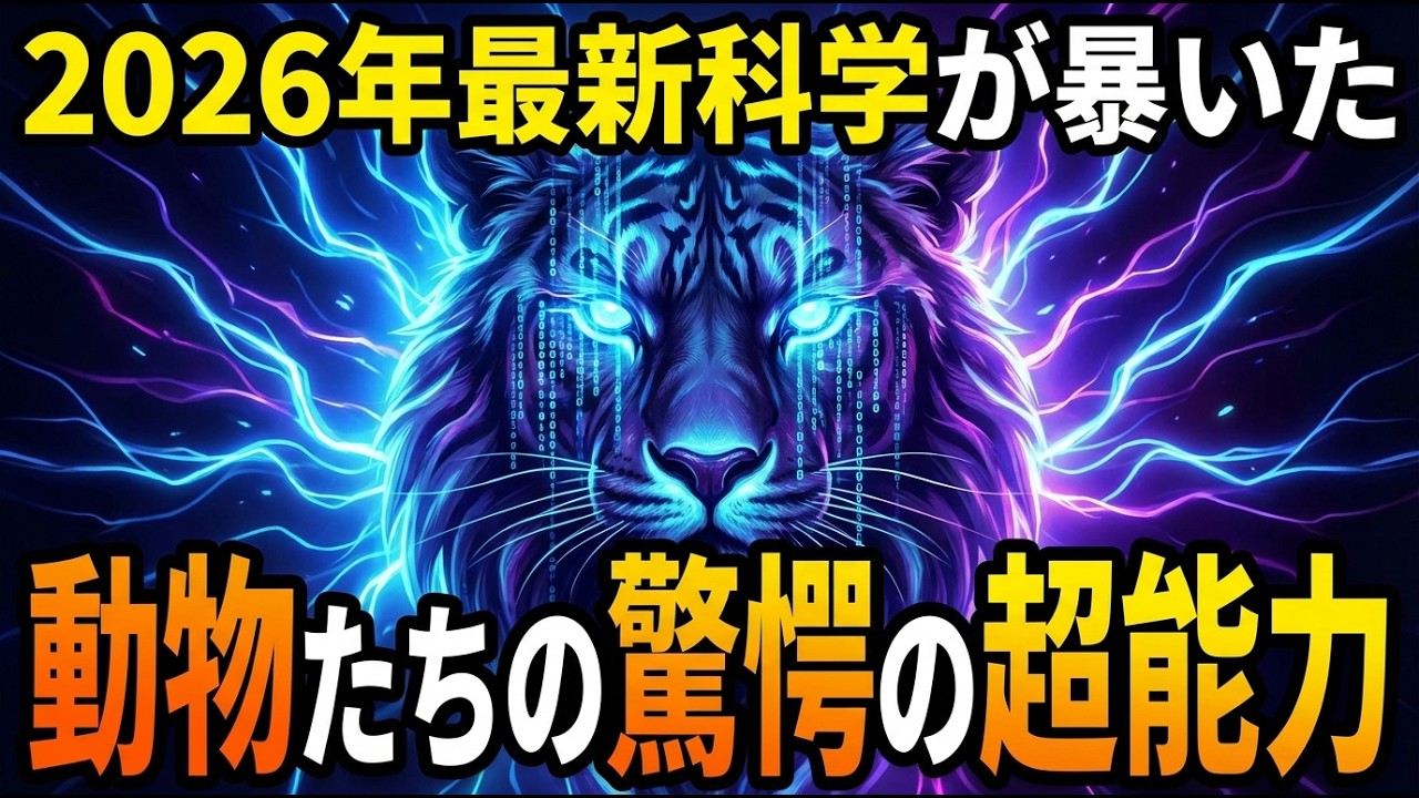 2026年の最新科学で判明した動物たちの驚愕の超能力と彼らにしか見えない世界＃雑学＃動物＃animals