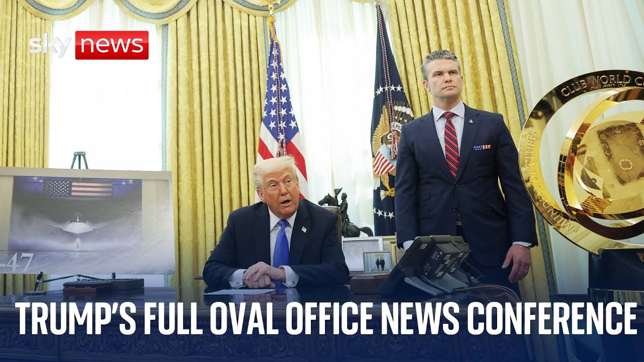Trump talks Kennedy, tariffs, Russia and fighter jets during Oval Office news conference