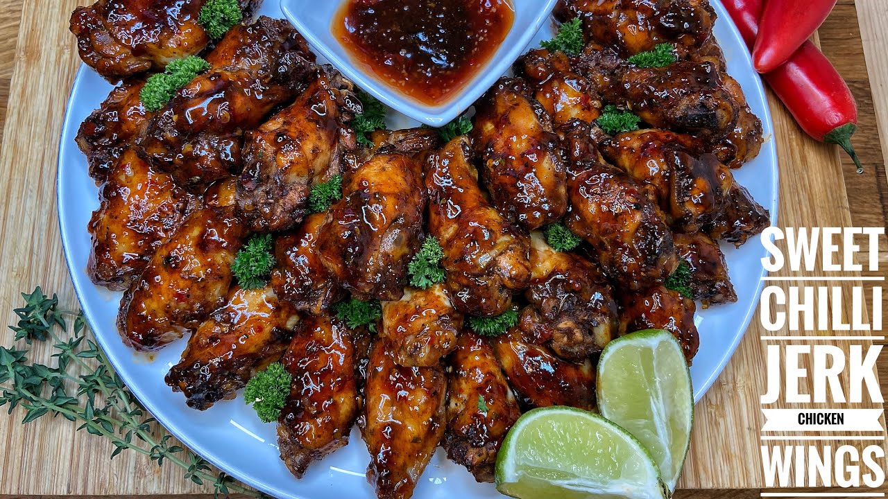SWEET CHILLI JERK CHICKEN WINGS
