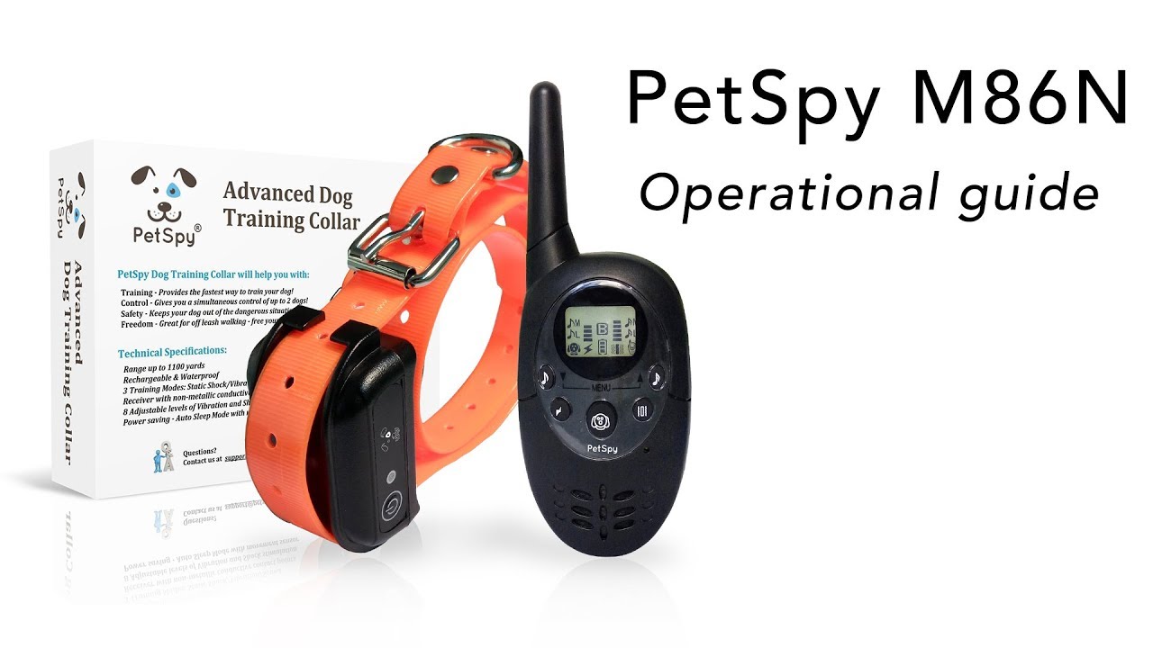 PetSpy M86N Dog Training Collar - Operational Guide