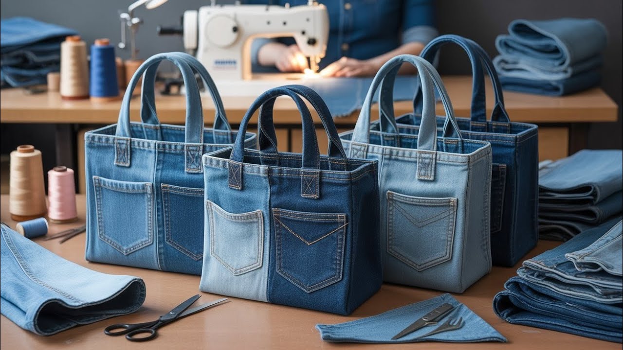 Bag From Old Jeans In 40 Minutes l It Couldn't Be Easier 