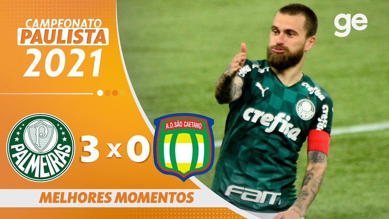 PALMEIRAS 3 X 0 SÃO CAETANO | MELHORES MOMENTOS | 1ª RODADA PAULISTA 2021 | ge.globo