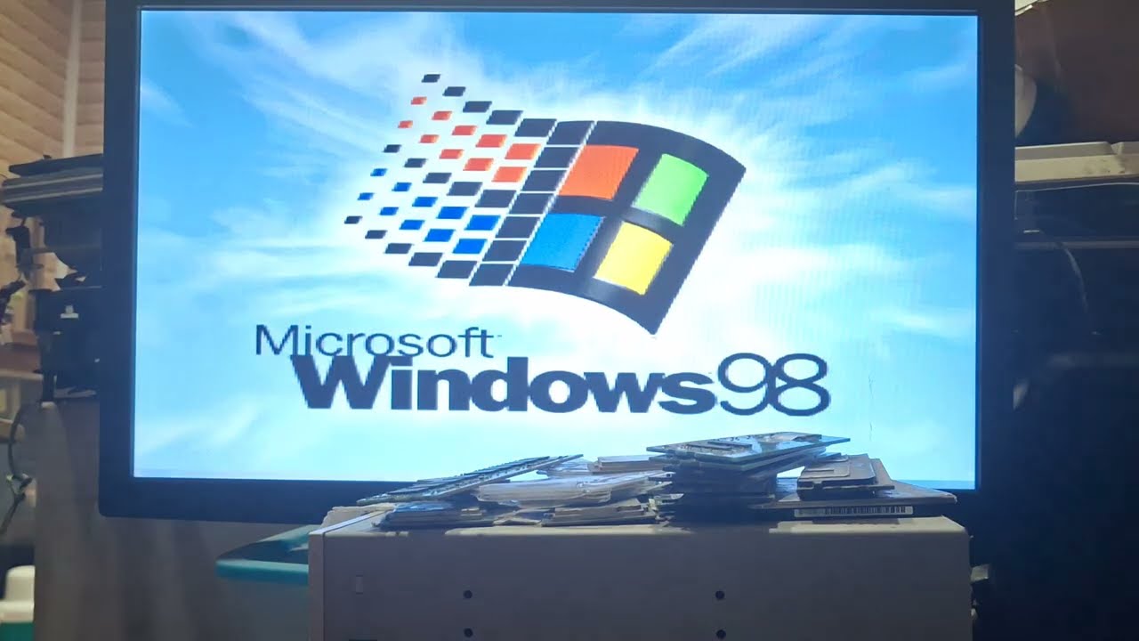 Thử Cài Driver Main Cổ Không Biết Tên Chạy Chip Slot one Pentium 2 400Mhz Trên Win98 Thật Khó Nhai😅