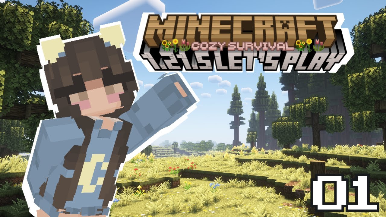 First Minecraft Let's Play (1.21.5) || Ep. 1 cozy modded survival 🌿⛏️