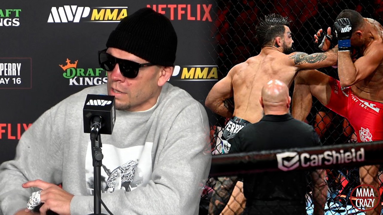 Nate Diaz Immediate Reaction to loss to Mike Perry at MVP MMA