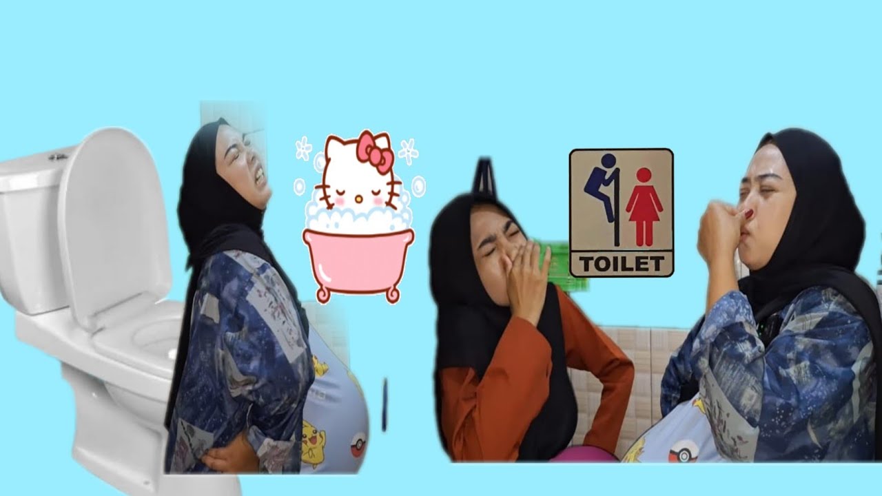 DRAMA DUA IBU HAMIL MULES MULES DI TOILET BERSAMA