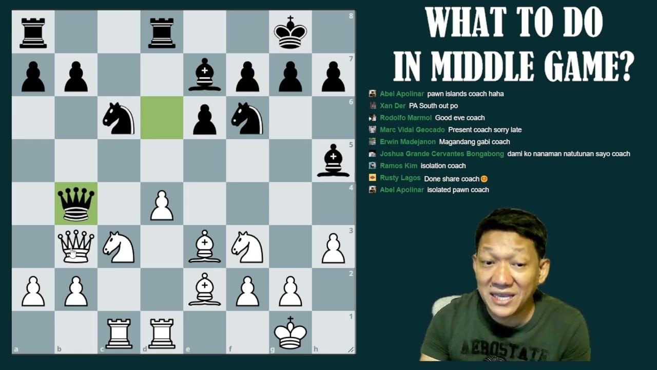 PAANO LUMAKAS SA CHESS NG MABILIS! What Do To in the Middle Game!