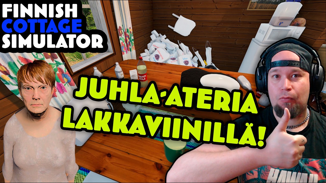KOKEILLAAN LAKKAVIINI-RESEPTIÄ! | Finnish Cottage Simulator #50