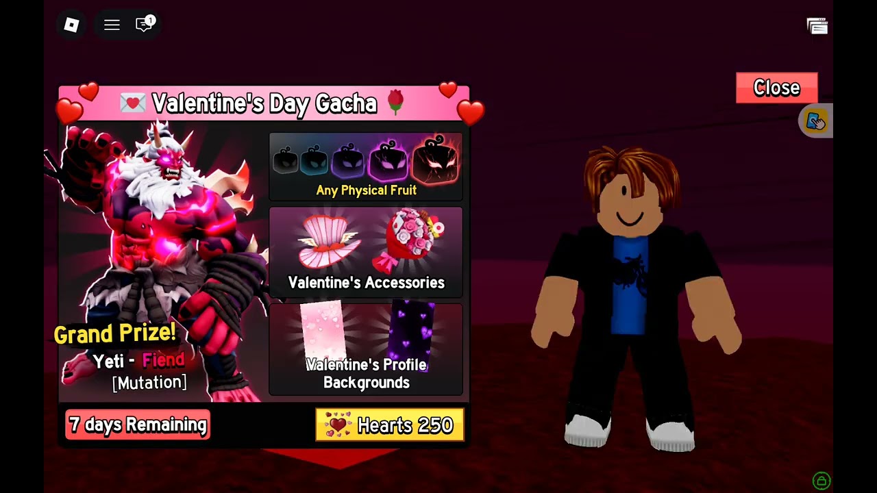 I was hunting for hearts in blox fruits then a magma user came!