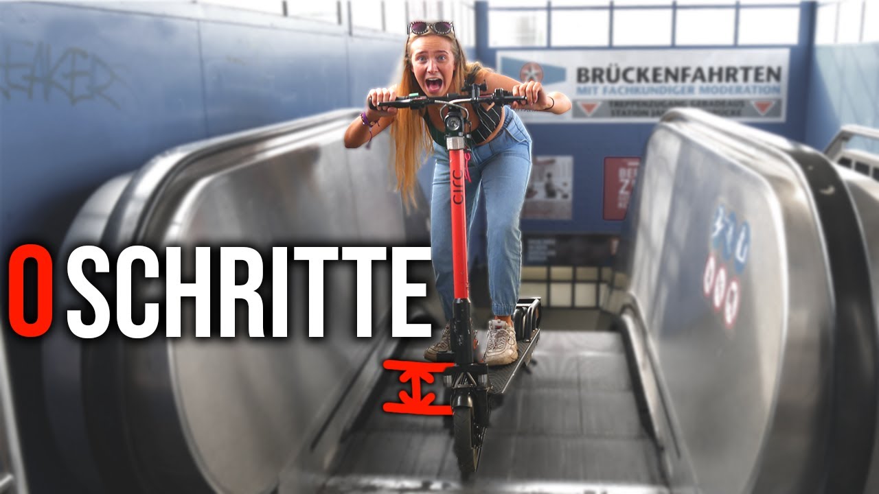 Wer WENIGER SCHRITTE macht GEWINNT!  🛴(E-Scooter Challenge) |CARAMELLA