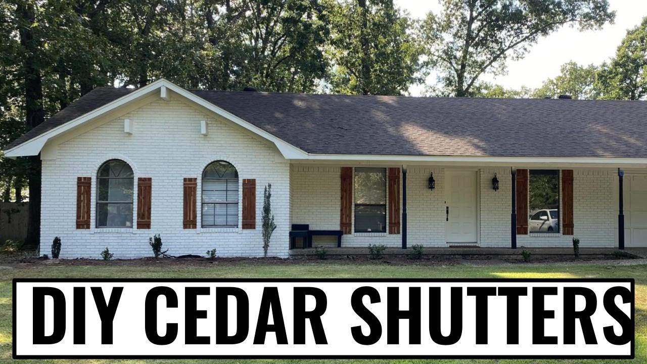 DIY CEDAR SHUTTERS | Easy 30-Minute Project