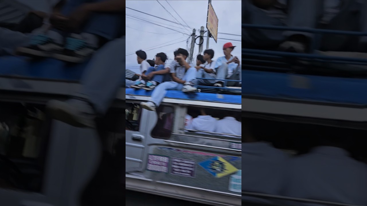 When the Jeepney is too full 😅 #philippines #travel #pinoy