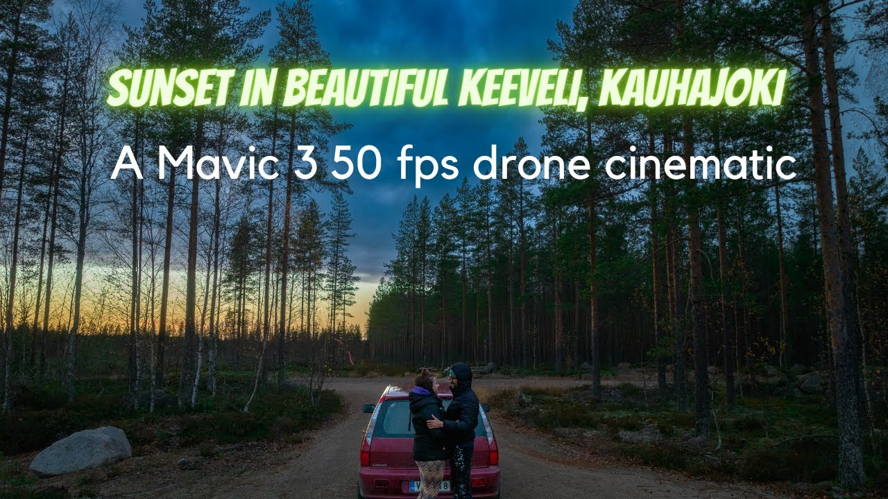 Keeveli, Kauhajoki Autumn sunset moment. A mavic 3 drone cinematic #Finland #dronemovie