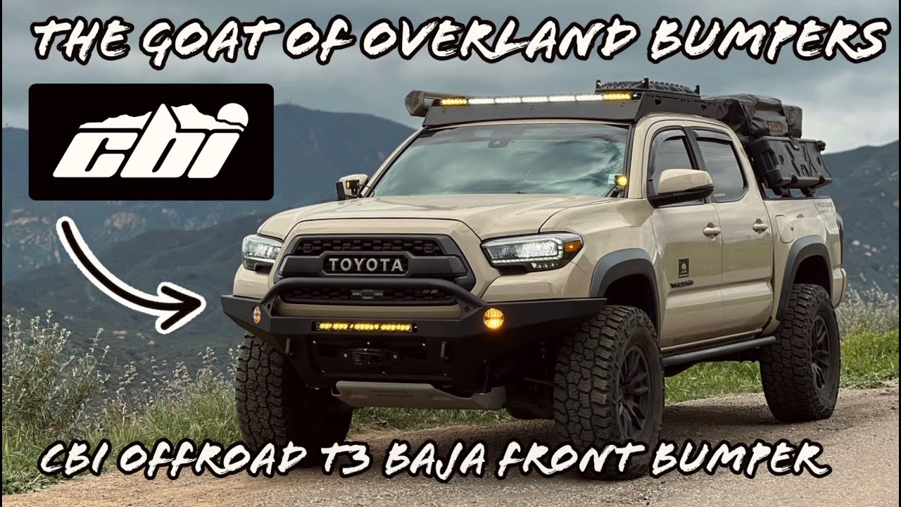 Toyota Tacoma Gets Plated Steel Armor - CBI T3 Baja Overland Series Front Bumper Install & Review