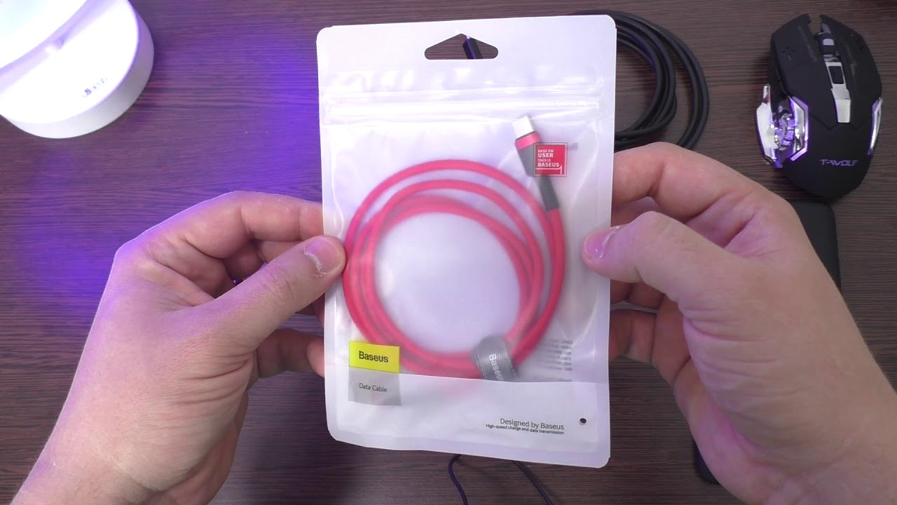 МОЩНЫЙ USB-C кабель BASEUS ► PD 2.0 / 60W