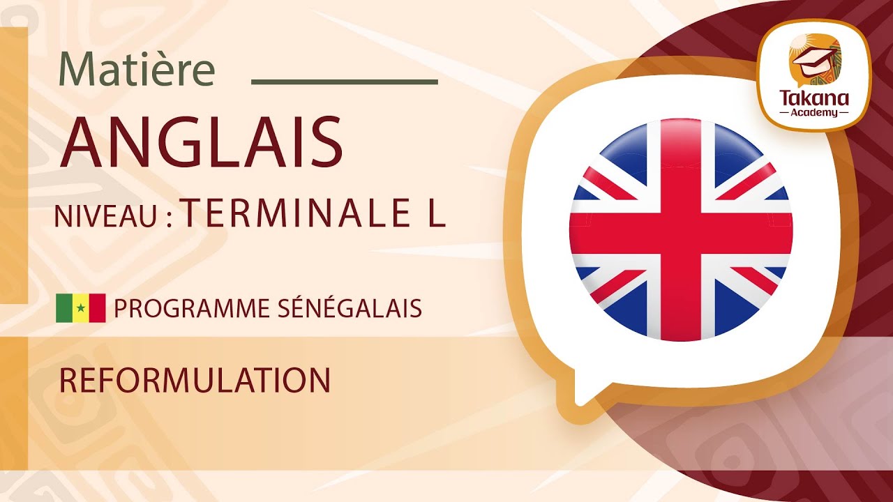 Anglais || Reformulation  || Terminale L