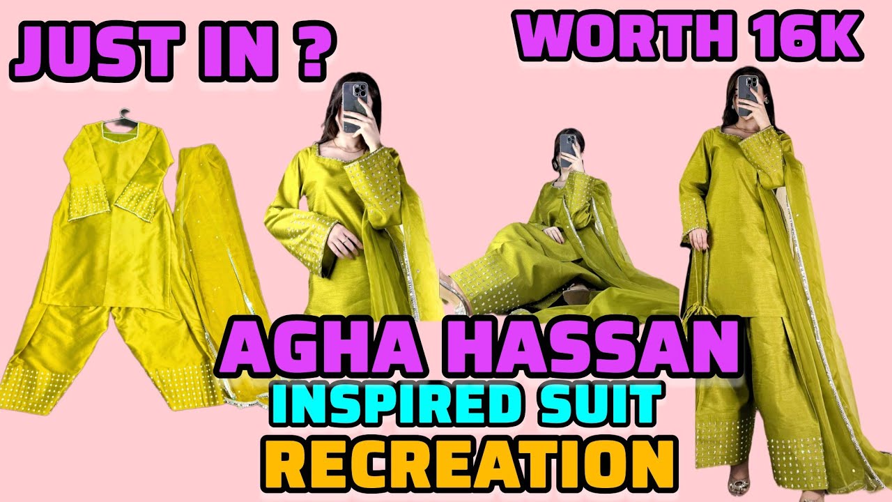 Designer outfit from scratch | Inspired by Agha Hassan design studio| Farshi Shalwar Suit Design 