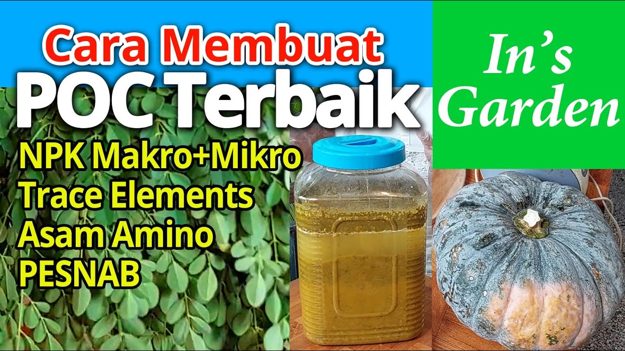 GREAT POC: NPK Makro+Mikro, Trace Elements, Asam Amino, PESNAB. Membuat Pupur Organik Cair Terbaik