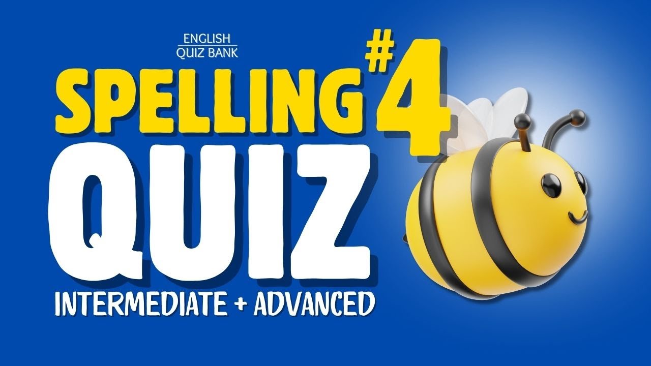 English Spelling Quiz #4 | Test Your Spelling Skills #testyourenglishlevel #englishspellingquiz  📚🐝