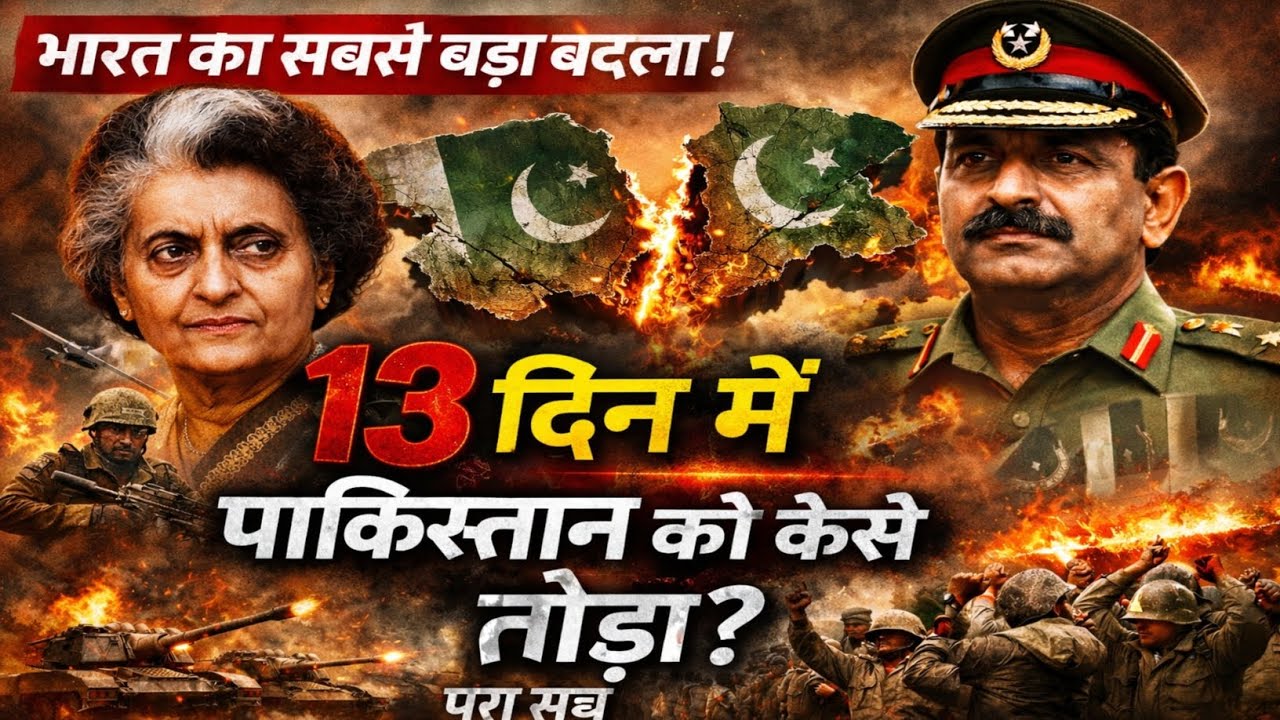 13 दिन में पाकिस्तान कैसे टूटा? 😮| 1971 War Full Story | India’s Biggest Military Victory 🇮🇳 |#viral