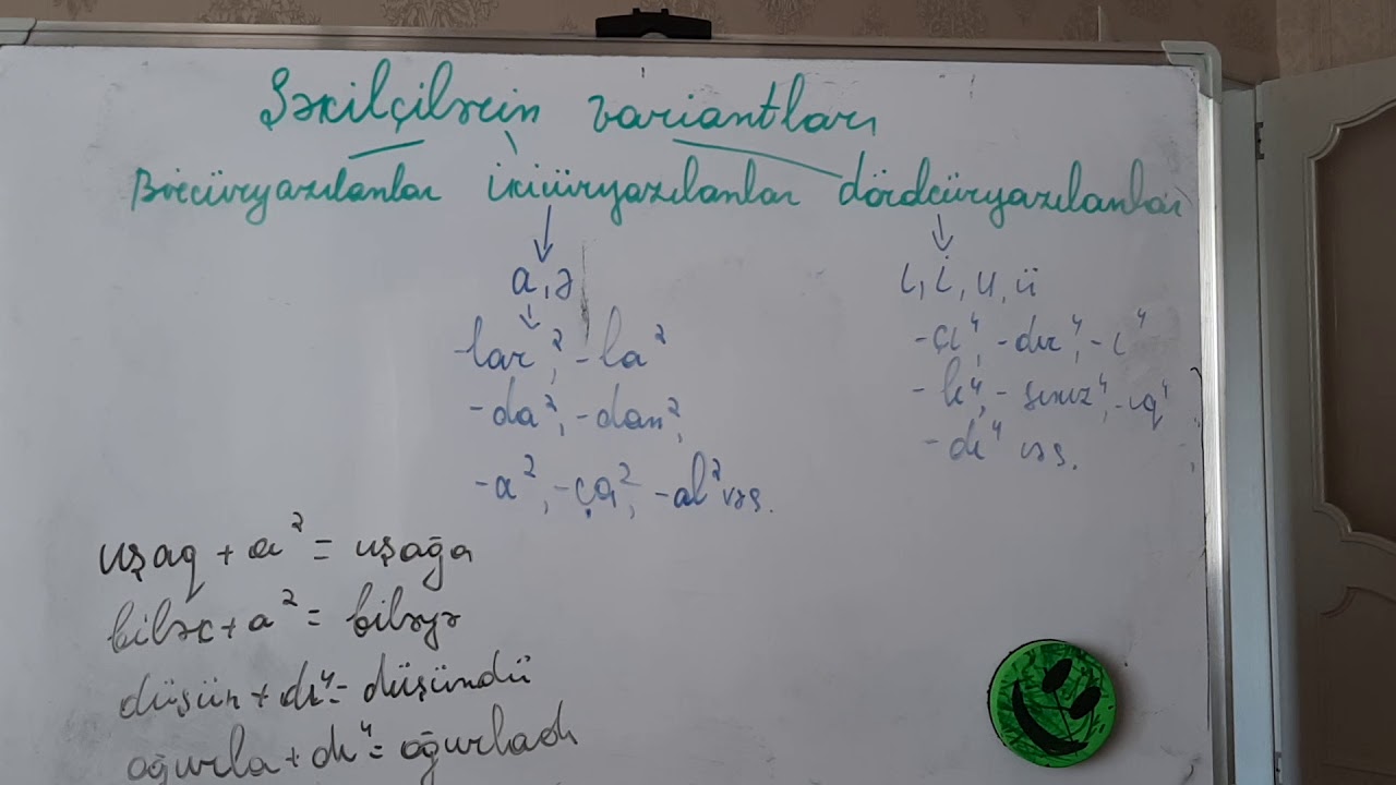 5.Ikivariantlı və dördvariantlı şəkilçilər