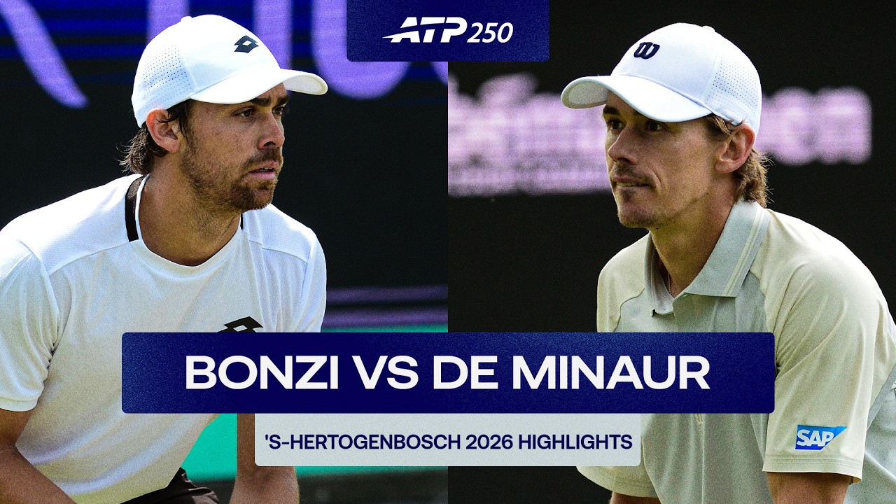 Benjamin Bonzi vs. Alex de Minaur Highlights | &lsquo;s-Hertogenbosch 2026 Quarter-Final