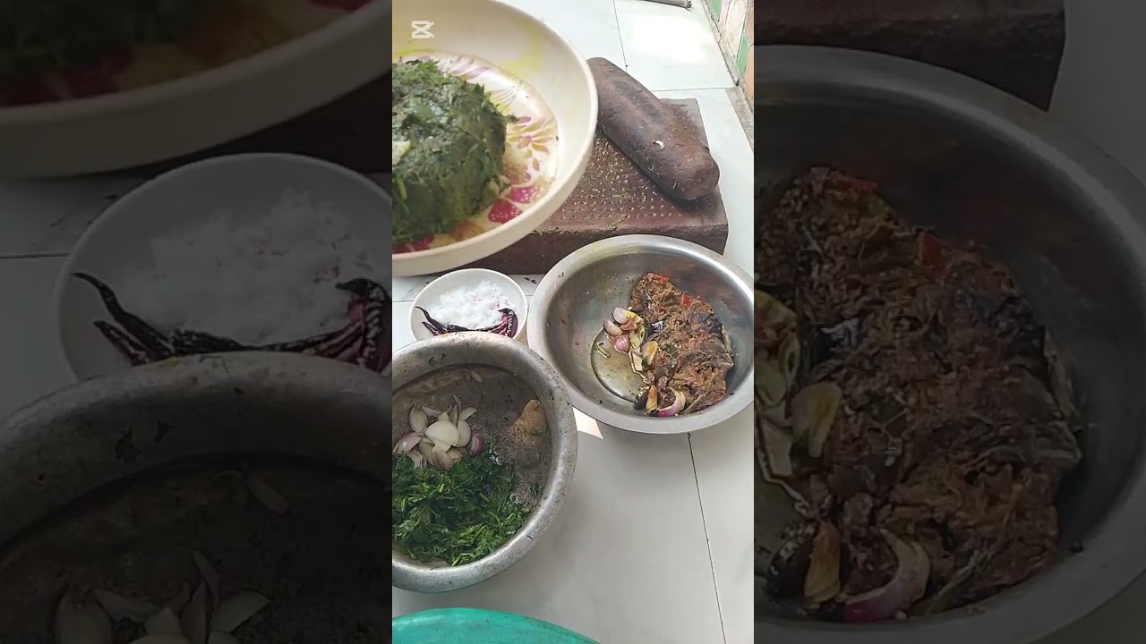 ভর্তা আয়োজন,, ভর্তা বানানো হচ্ছে। 