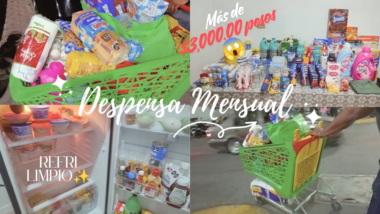 Más de $3,000 en #despensamensual 🛒 en Bodega Aurrerá