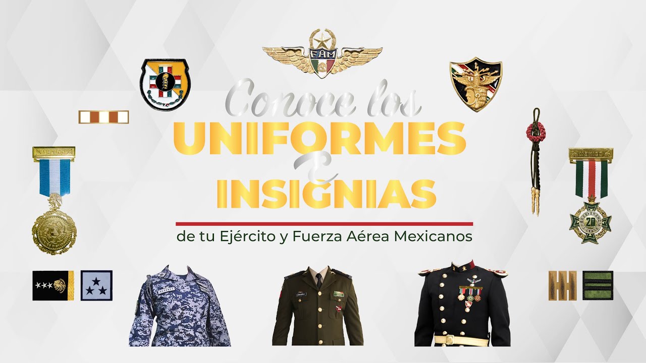 Conoce los uniformes e insignias que ha portado el personal del #EjércitoMexicano y #FuerzaAéreaMx