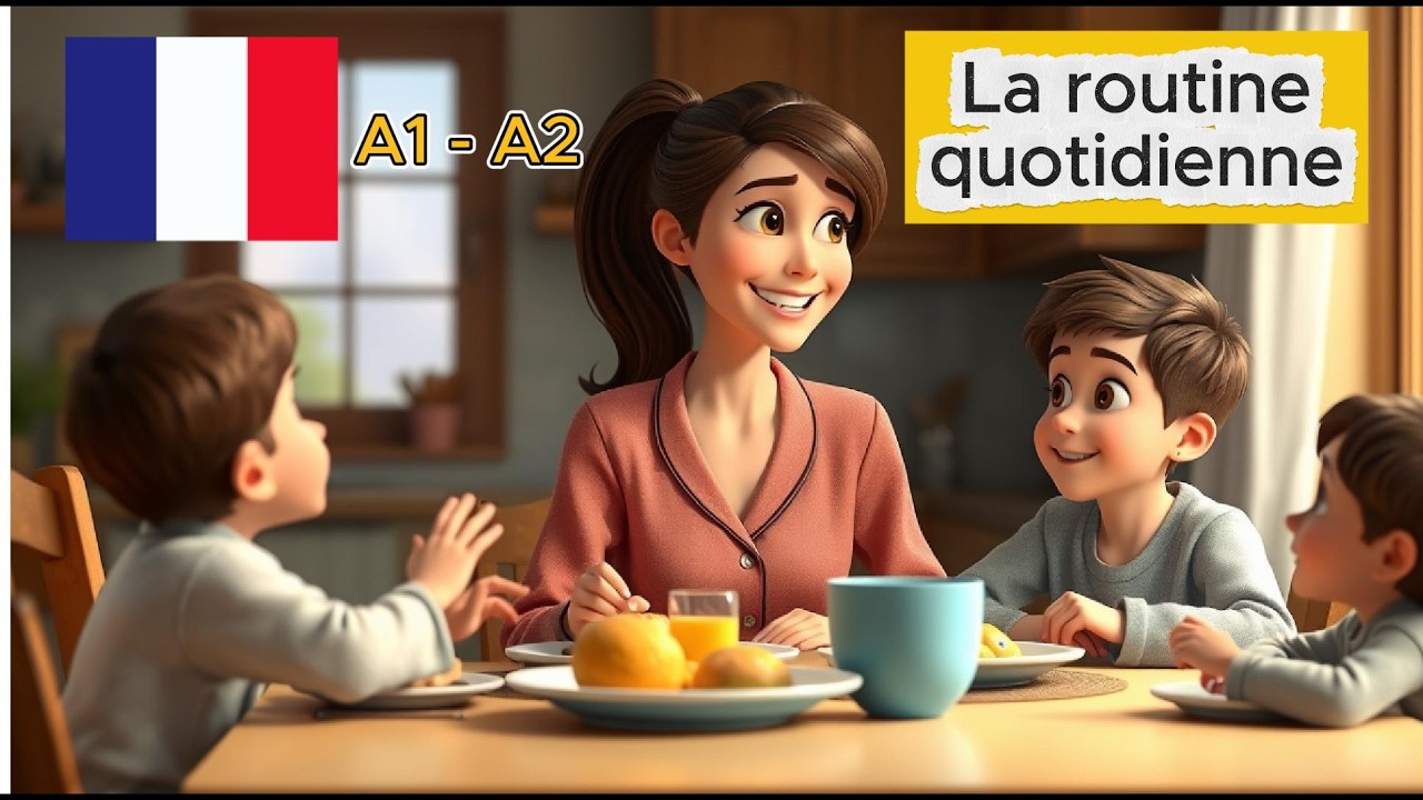 Learn French : Talk About your Daily Routine | French Listening Practice | Episode 1