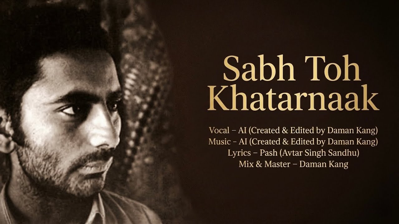Sabh Toh Khatarnaak || Pash Avtar Singh Sandhu || Daman Kang Music ||
