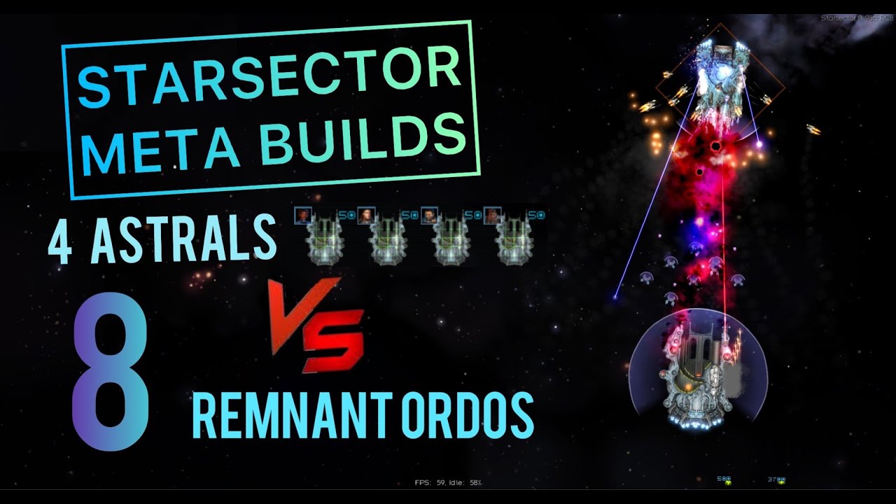 Starsector — 4 Astrals Kill 3200 DP of Remnants
