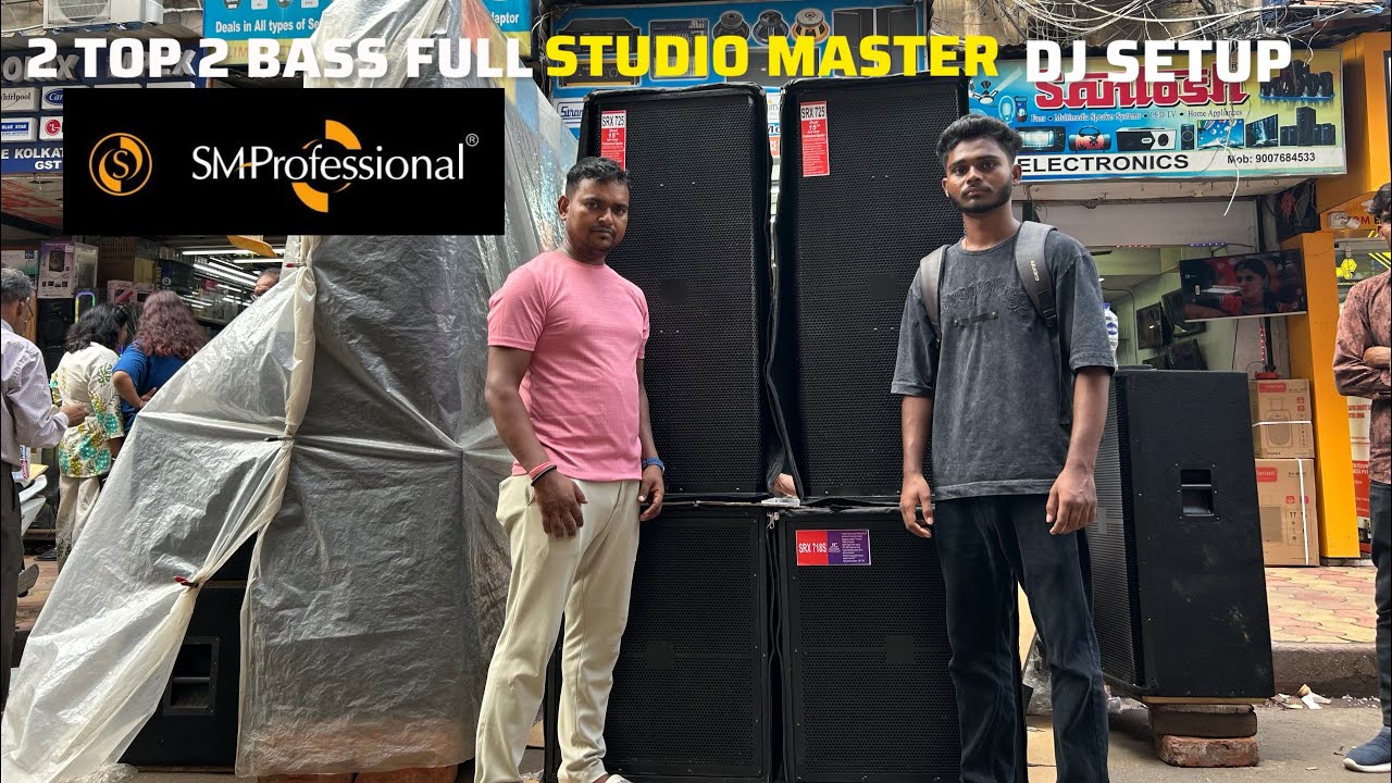 2 Top 2 Bass Full StudioMaster Dj Setup Kolkata Dj Market In Kolkata Best Dj Setup Dj Market Kolkata
