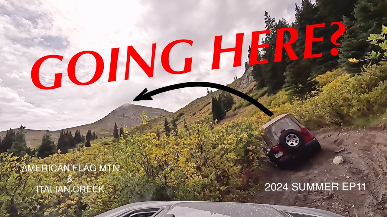 FIVE JEEPS & AMERICAN FLAG MOUNTAIN with Clouds, Rain & Sun 2024 Summer Ep11 4K